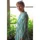 Aloha Wanderwell Dress Wimbledon Stripe with White Honeycomb Hand Smocking